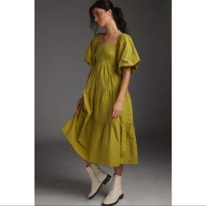 Faithfull The Brand Kiona Tiered Midi Dress